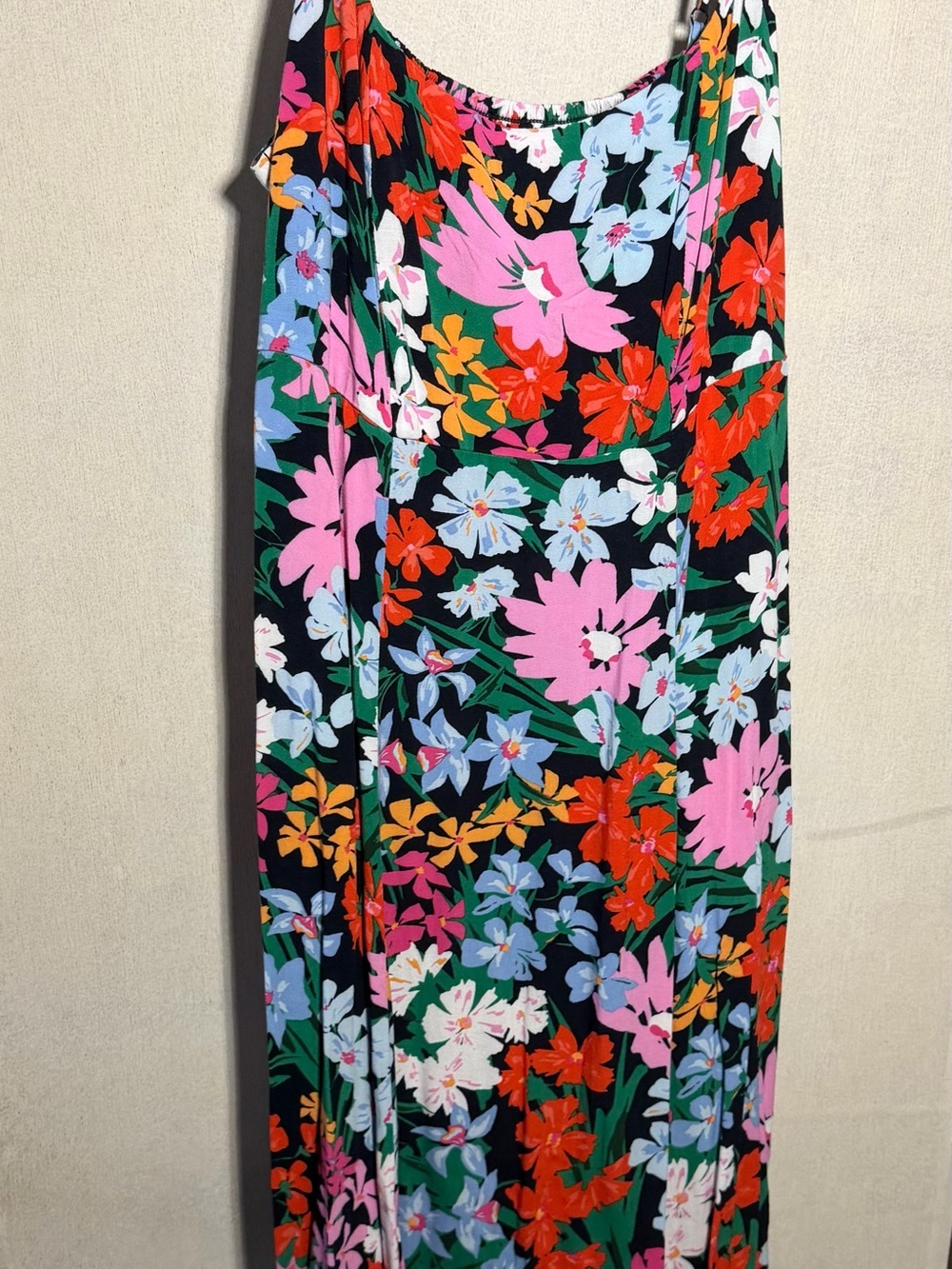 Old Navy Floral Midi Dress Medium Smocked Back Strappy Summer Sundress’s